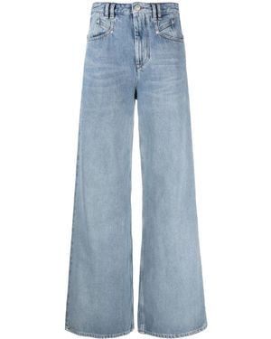 Isabel Marant Lemony ハイライズ ワイドジーンズ - ブルー