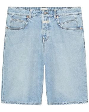 Closed Pantalones Vaqueros Cortos Jenica Con Bolsillo De Parche - Azul