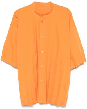 Homme Plissé Issey Miyake Edge Shirt - Orange