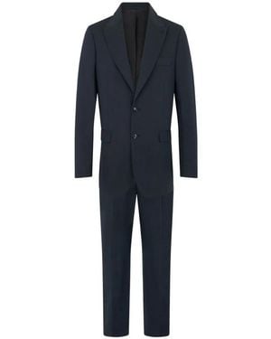 Roberto Cavalli Peak-Lapels Single-Breasted Suit - Blue
