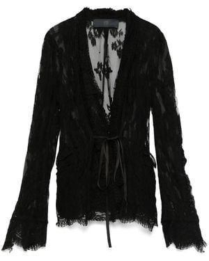 Marc Le Bihan Lace Jacket - Black