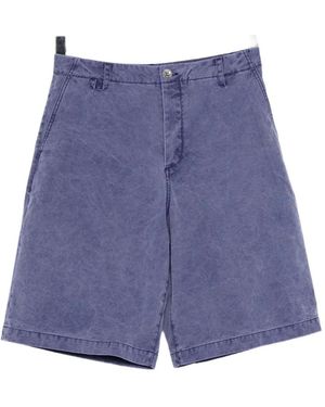 Jacquemus Acid-Wash Shorts - Purple