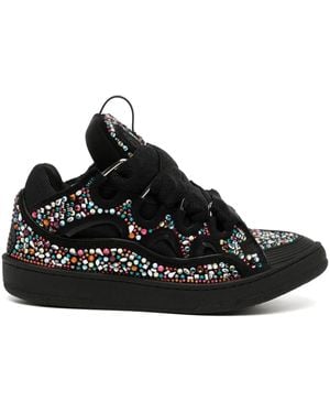 Lanvin Curb ラインストーン スニーカー - ブラック