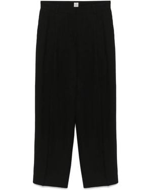 TOTEME Double-Pleat Trousers - Black