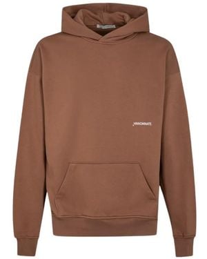 hinnominate Hooded Long-Sleeve Sweater - Brown