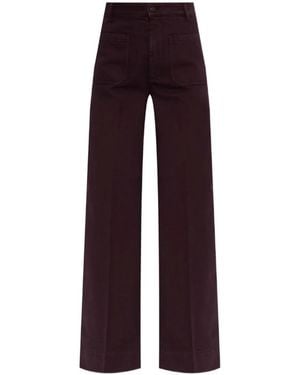 Victoria Beckham Alina Wide-Leg Jeans - Purple