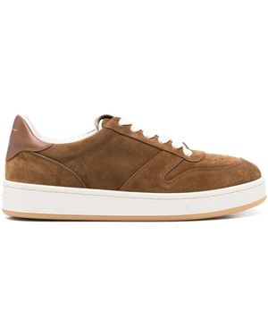 Gianvito Rossi Shoes Suede+Calf - Brown