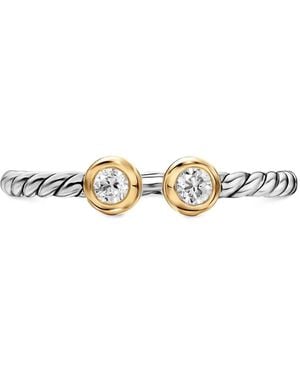 David Yurman Cable Open Round Ring - White