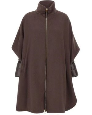 Herno ロゴパッチ コート - ブラウン