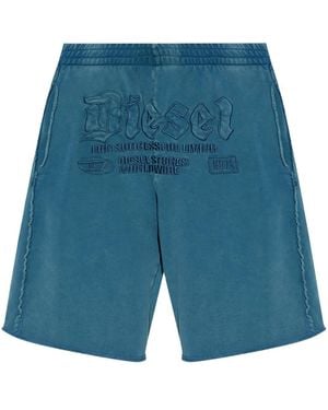 DIESEL P-rawmarshy Track Shorts - Blue