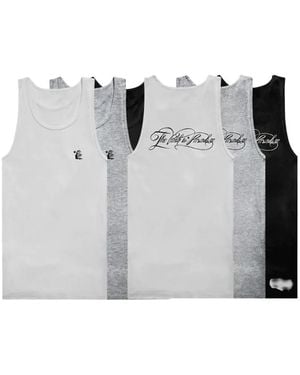 HELLSTAR Logo-Print Tank Tops (Pack Of Three) - Gray