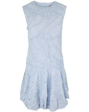 Jonathan Simkhai Vallan Ruffle-Detail Minidress - Blue