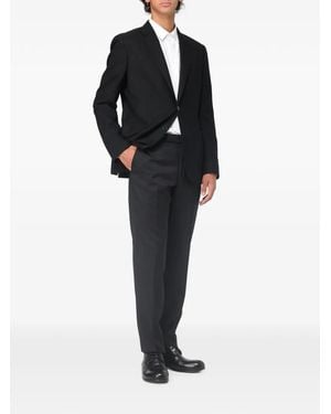 ZEGNA Wool Single-Breasted Blazer - Black