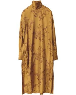 Fabiana Filippi Printed Silk Dress - Yellow