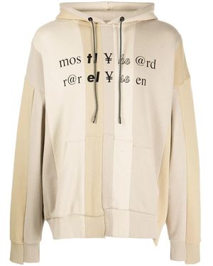 Mostly Heard Rarely Seen Hoodie Mit Schriftzug - Natur