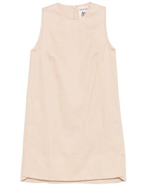 Semicouture Sleeveless Mini Dress - Natural