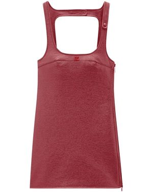 Courreges Re-Edition Vinyl Mini Dress - Red