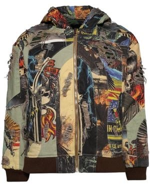Who Decides War Vintage Zip-Up Jacket - Natural