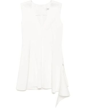 Goen.J Draped V-Neck Sleeveless Top - White