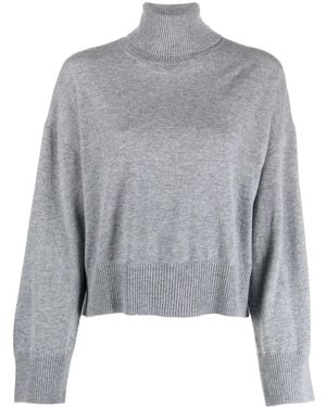 P.A.R.O.S.H. Roll-Neck Cashmere Jumper - Grey