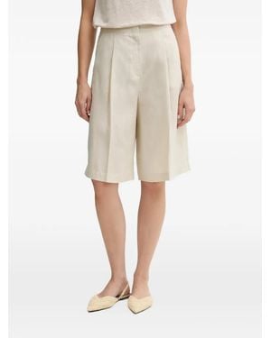 Benetton Knee-Length Tailored Shorts - Natural