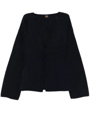 BOSS Cardigan Girocollo - Nero