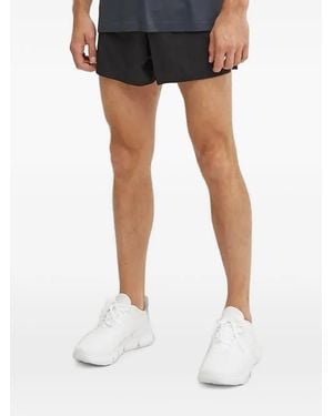 Compressport Logo-Print Elasticated-Waist Shorts - Black