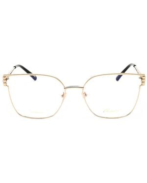Chopard Square-Frame Glasses - Natural