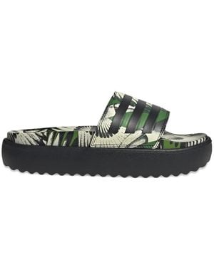 adidas X Farm Rio Adilette Platform Slides - Green