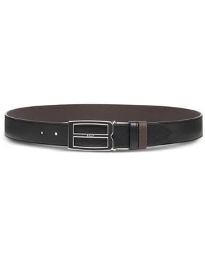 Bally Ceinture Icon Réversible À Boucle Logo - Blanc