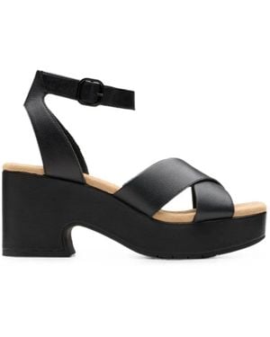 Clarks Nerisa Pearl Crossover Sandals - Black