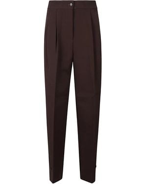 Frankie Shop Pressed-Crease Trousers - Brown
