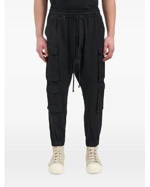 Thom Krom M P 46 Linen Cargo Pants - Black