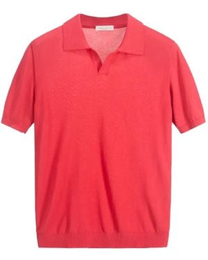 Roberto Collina Polo A Maniche Corte - Rosa