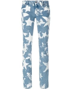 Givenchy Bleached Star Skinny Jeans - Blue