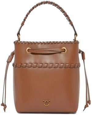 Pinko 'Secchiello Mini' Bucket Bag - Brown