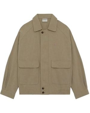 Drole de Monsieur Raglan Cotton Jacket - Natural