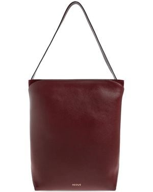 Neous Sac Cabas En Cuir Suédé Thea - Red