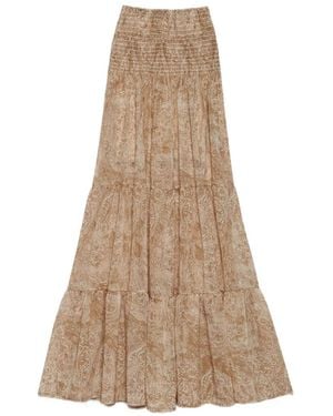 Aniye By Niko Paisley-Print Maxi Skirt - Natural