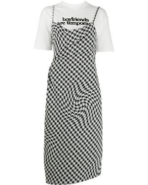 Off-White c/o Virgil Abloh Houndstooth Layered T-Shirt - White