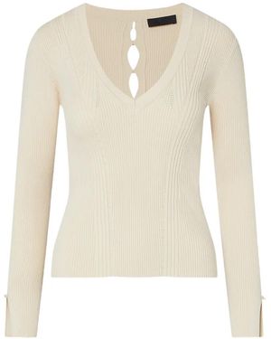 Liu Jo V-Neck Sweater - White