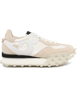 Barracuda Suede-Panelled Spiked-Sole Trainers - White