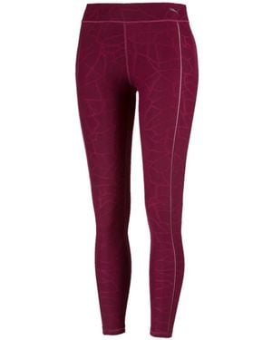 PUMA Explosive Avow Tight Patterned Leggings - Red