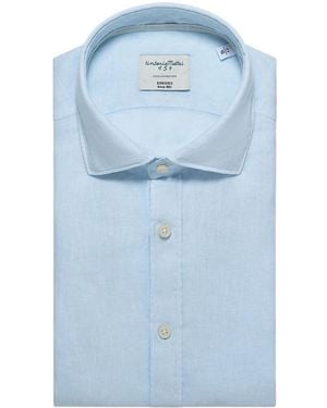 Tintoria Mattei 954 Linen Shirt - Blue