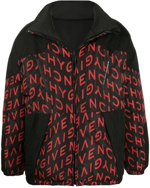 Givenchy Reversible Logo-Print Puffer Jacket - Brown