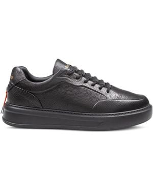 Barracuda Phoenix Grained Leather Sneakers - Black