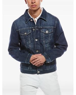 Brunello Cucinelli Button-Up Denim Jacket - Blue