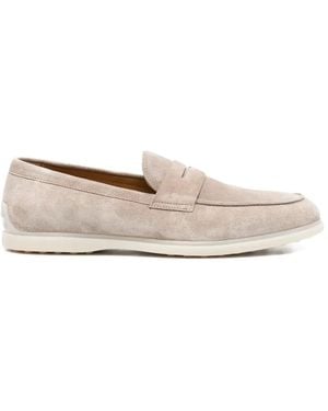 JOHN HARRISON Suede Loafers - White