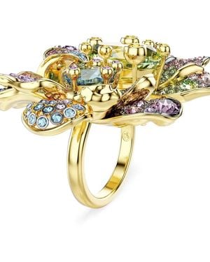 Swarovski Idyllia Crystal-Embellished Ring - Metallic