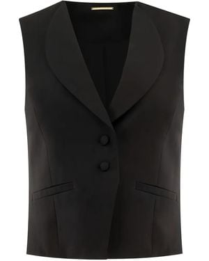 Alexis Oliver Buttoned Top - Black